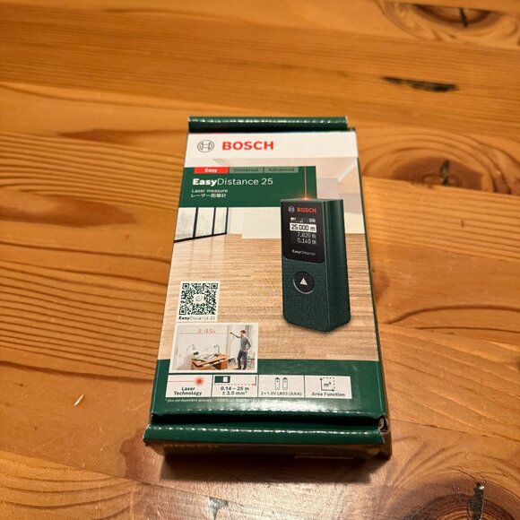 Bosch EasyDistance 25 Laser Measurer, Metric, From Japan, Brand New - Picture 1 of 5